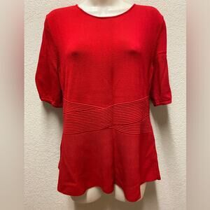 Talbots Red Top Sz L